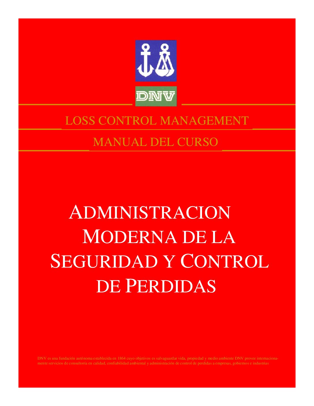 Portada de Administración del Control de Pérdidas